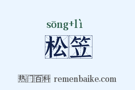 松笠是什么意思的图片